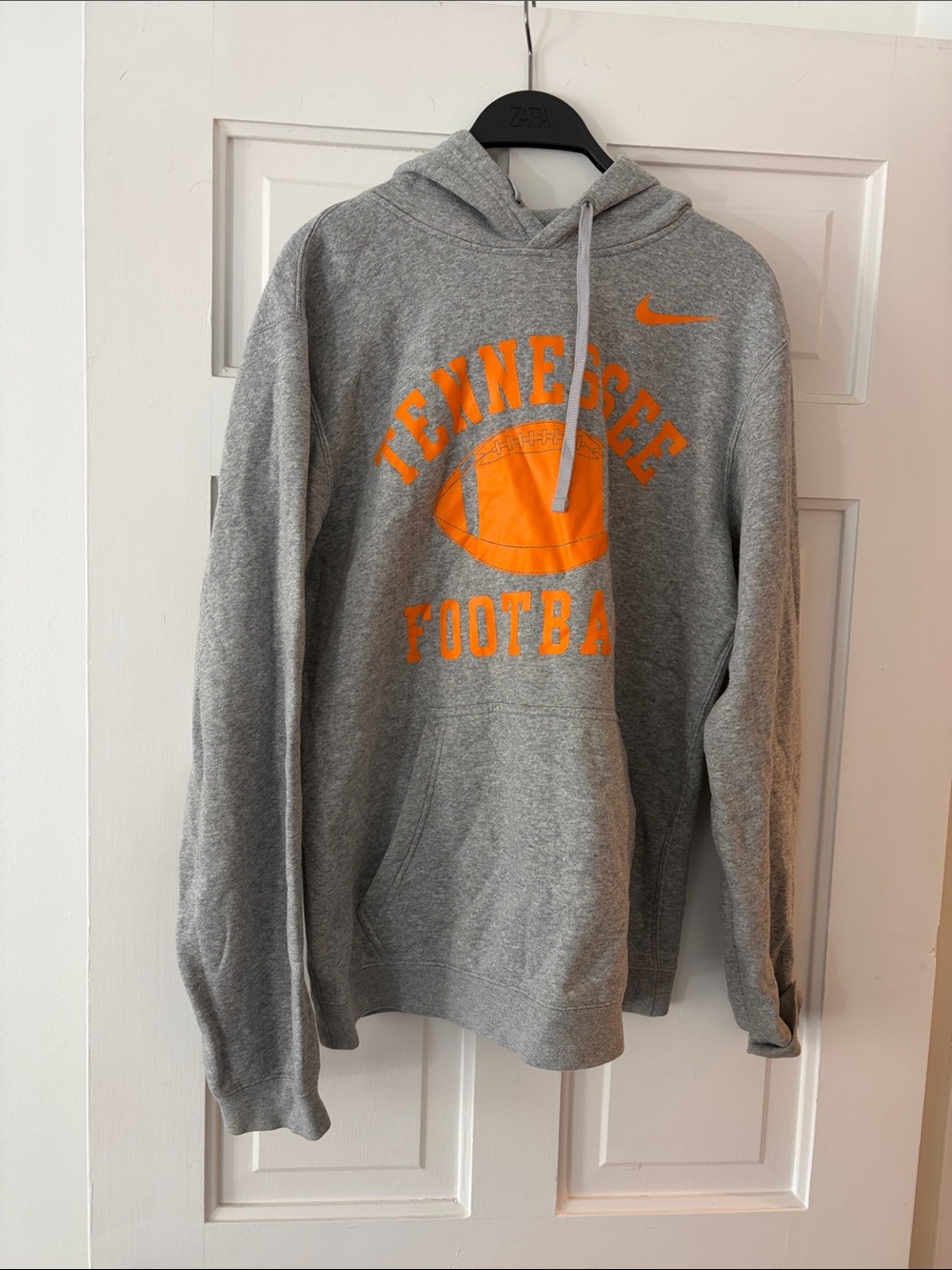 Nike Gray Hoodie with Orange Tennessee Football Graphic